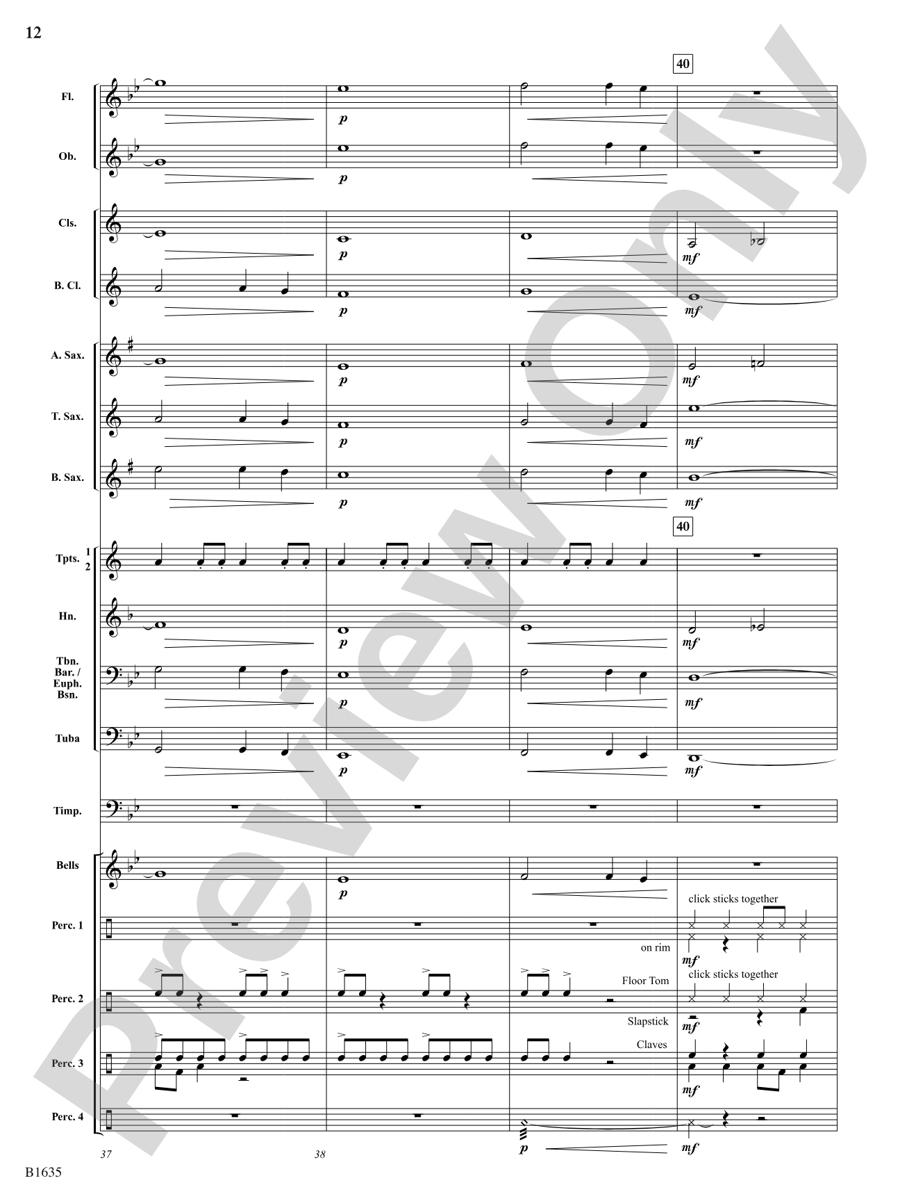 The Woodwork Factory: Concert Band Conductor Score & Parts