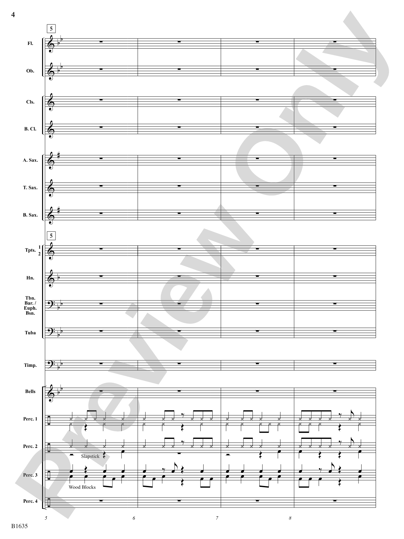 The Woodwork Factory: Concert Band Conductor Score & Parts