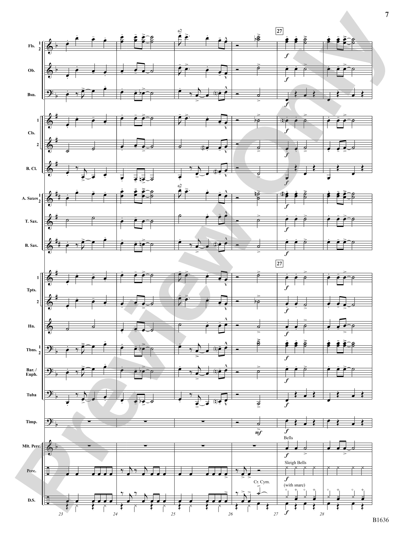 Jing Jing Jingle: Concert Band Conductor Score & Parts