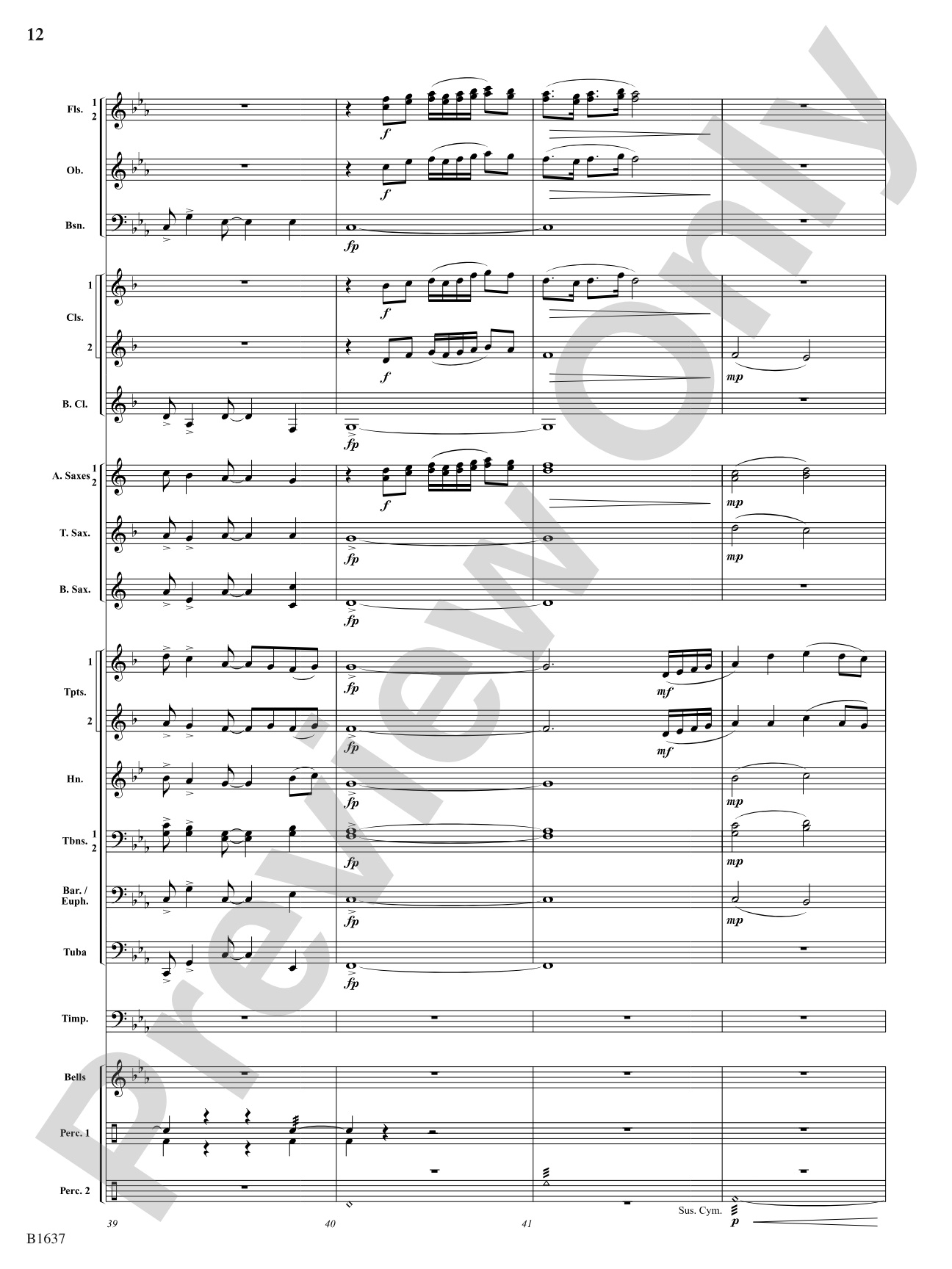 Festive Proclamation: Concert Band Conductor Score & Parts