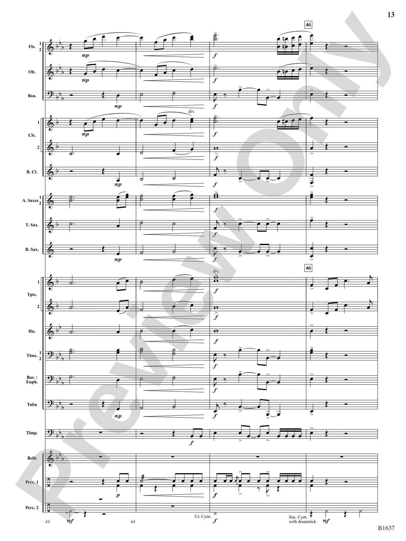 Festive Proclamation: Concert Band Conductor Score & Parts