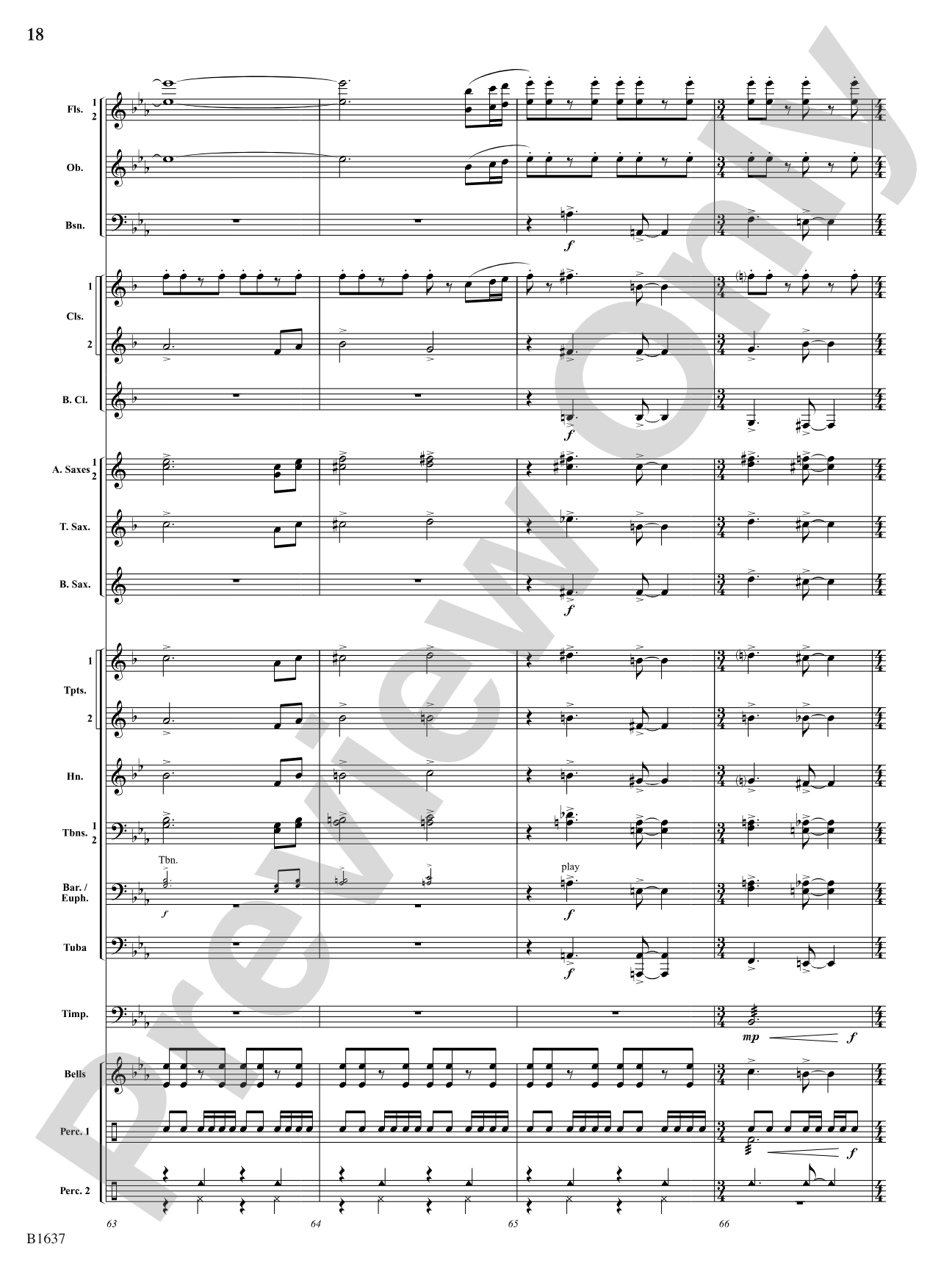 Festive Proclamation: Concert Band Conductor Score & Parts