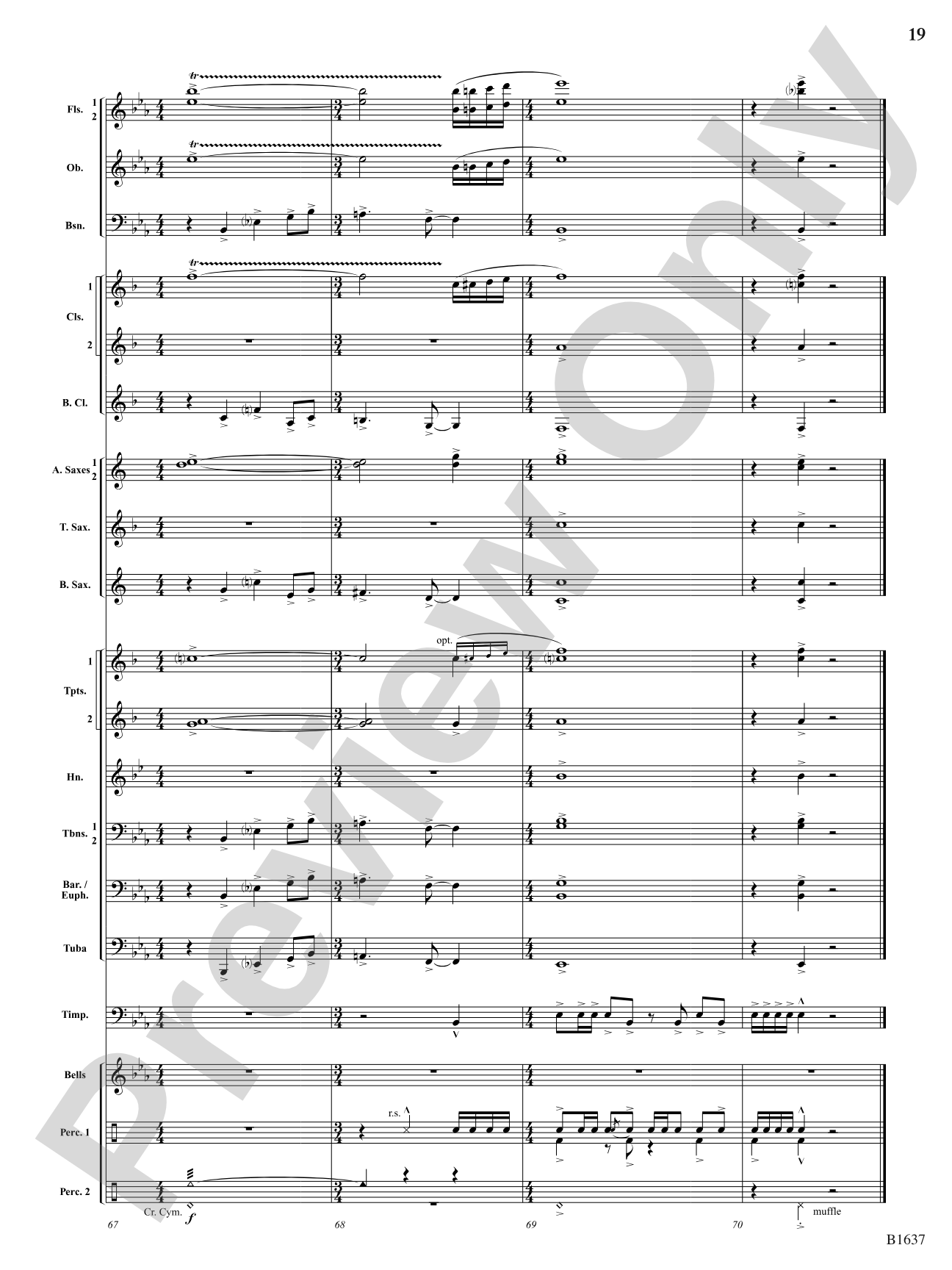 Festive Proclamation: Concert Band Conductor Score & Parts