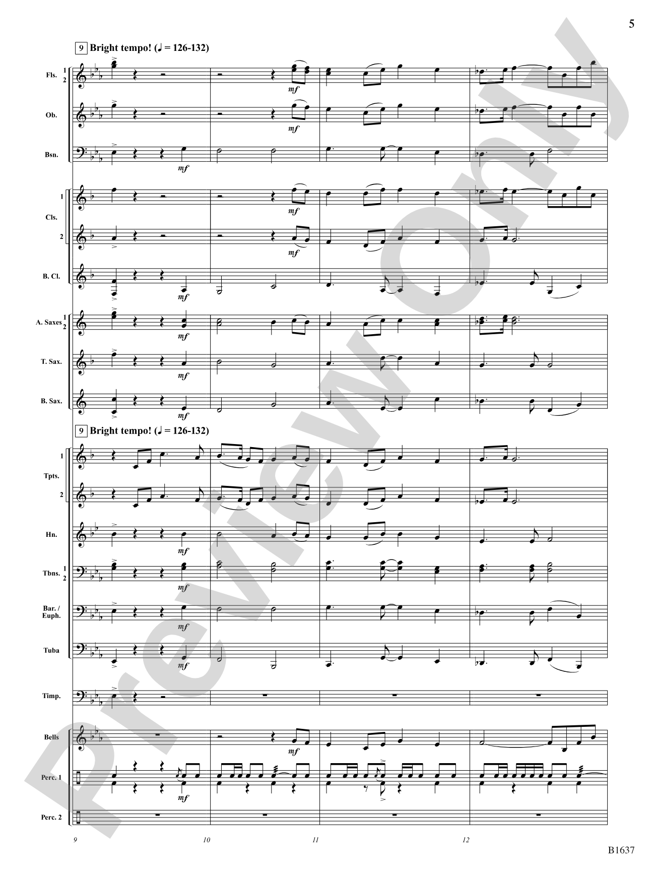 Festive Proclamation: Concert Band Conductor Score & Parts