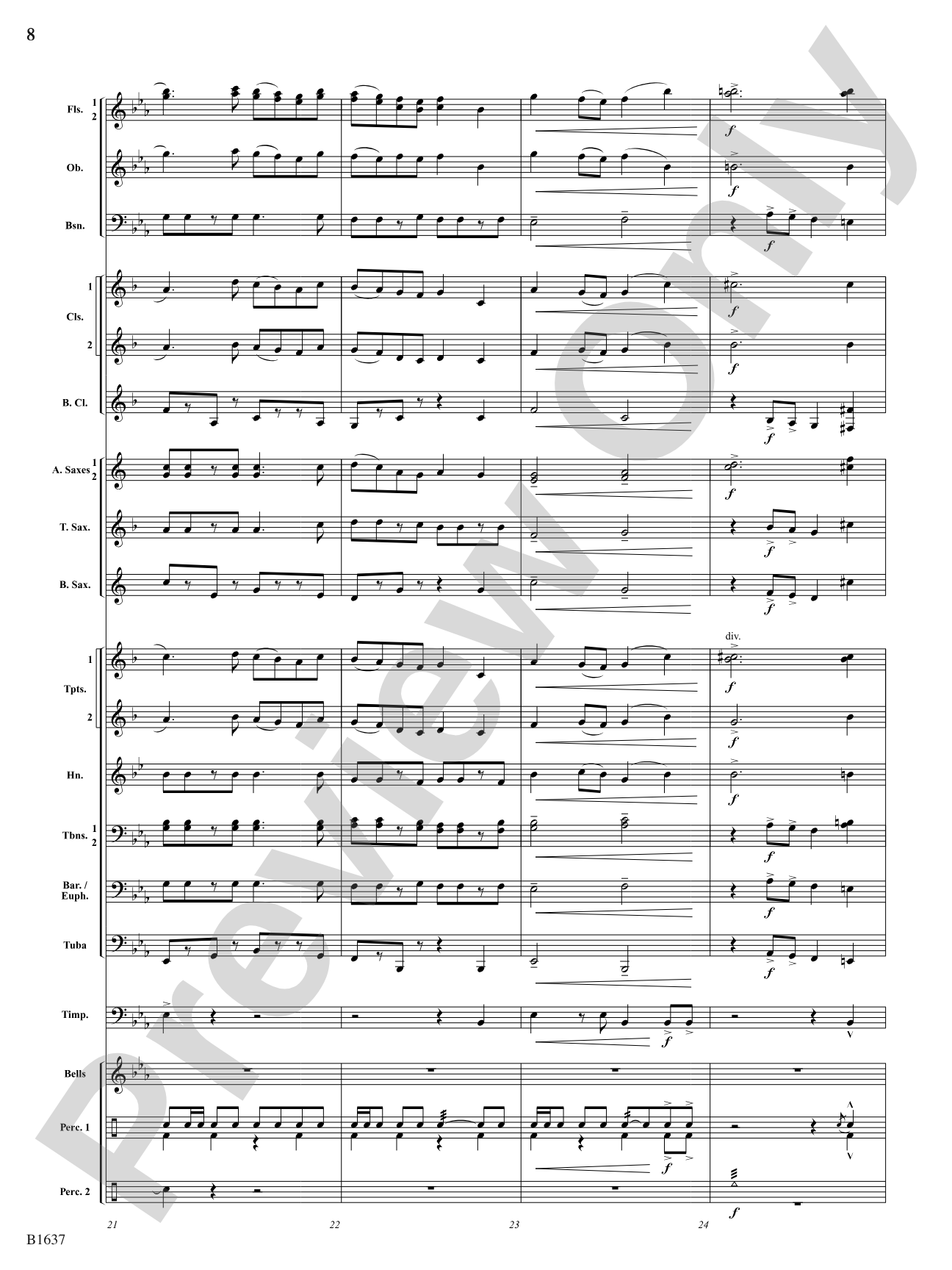Festive Proclamation: Concert Band Conductor Score & Parts