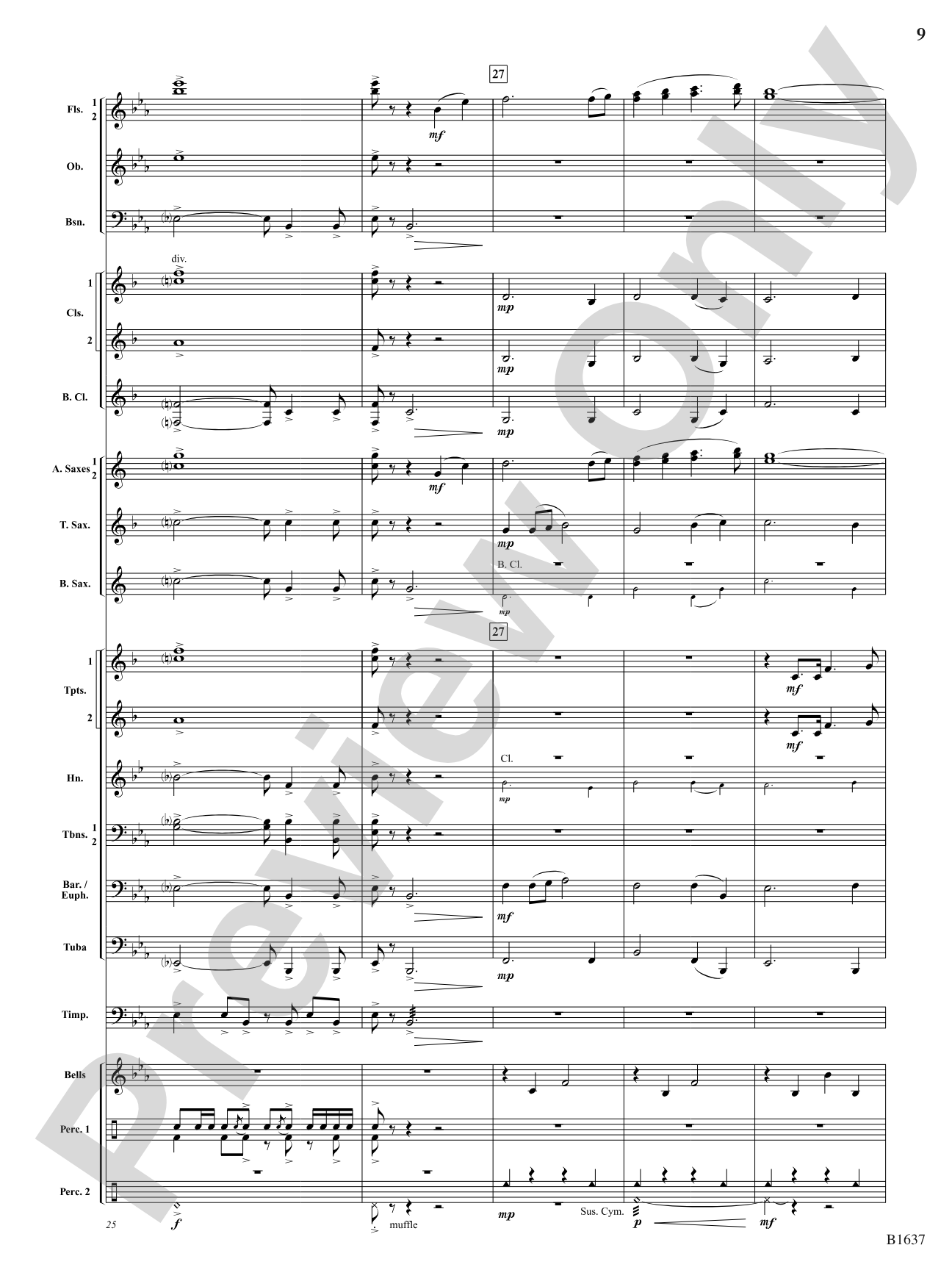 Festive Proclamation: Concert Band Conductor Score & Parts