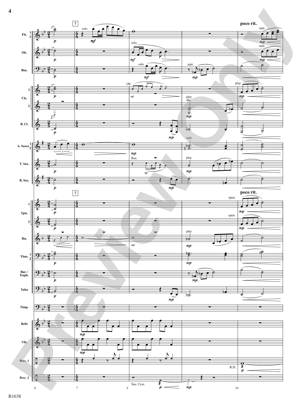 Heavenwards: Concert Band Conductor Score & Parts