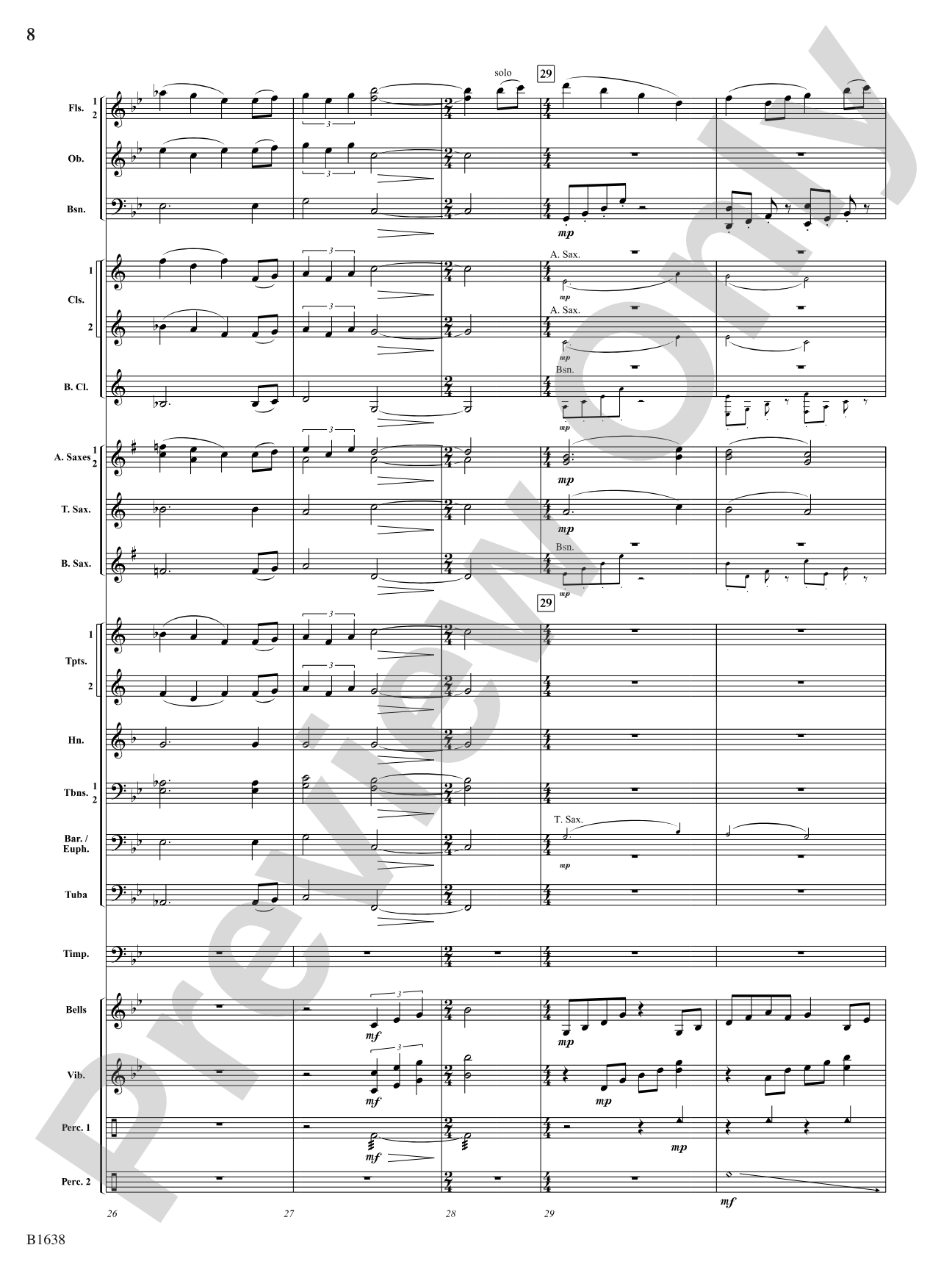 Heavenwards: Concert Band Conductor Score & Parts