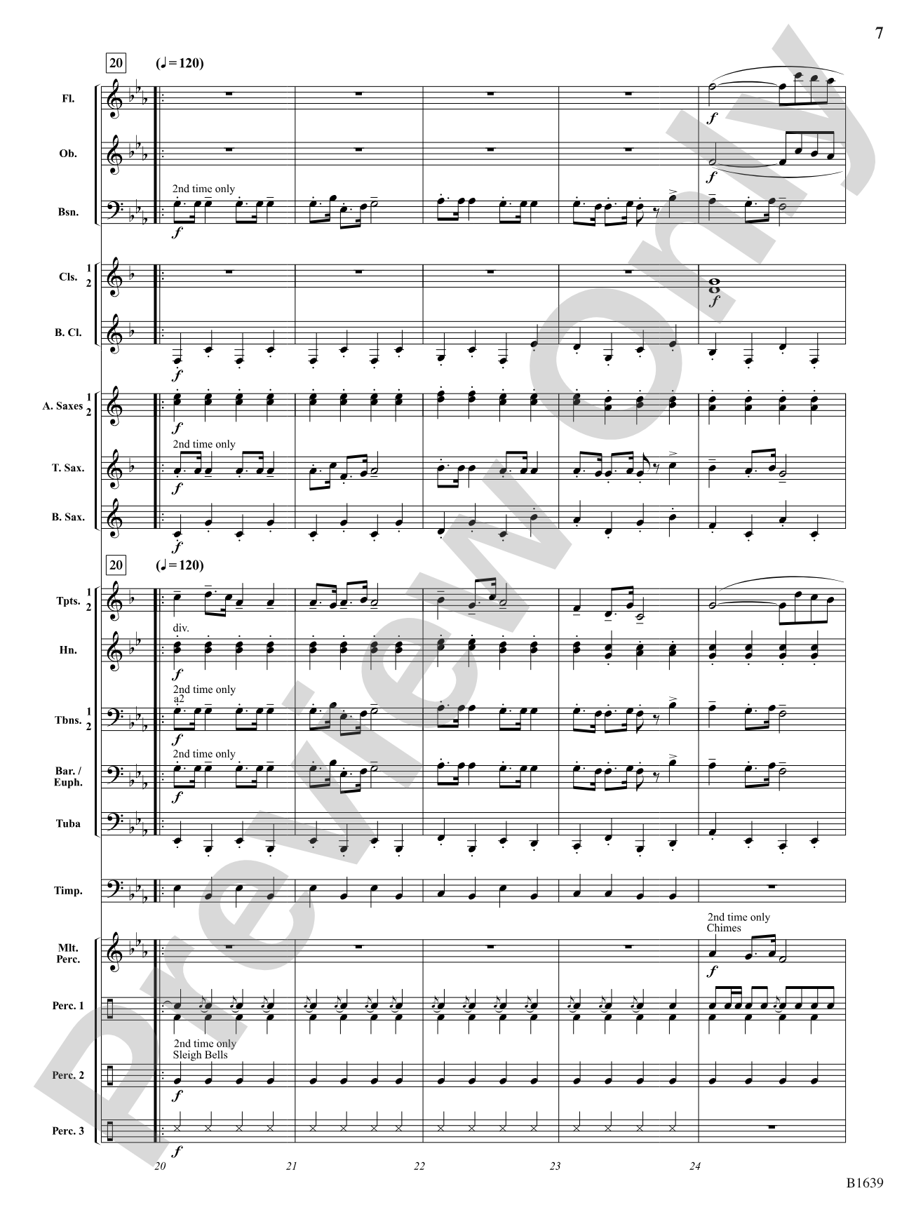 A Carmen Christmas: Concert Band Conductor Score & Parts