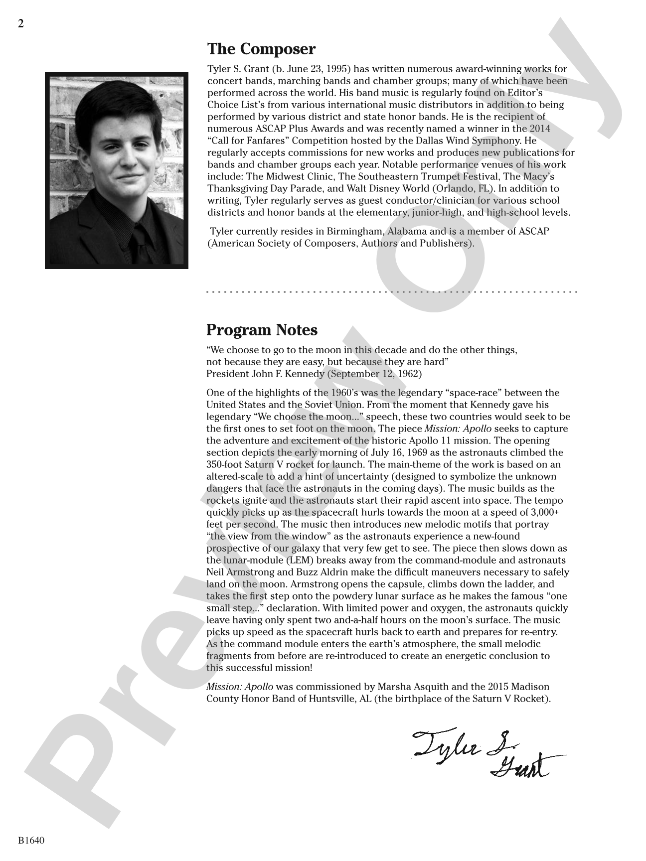 Mission: Apollo: Concert Band Conductor Score & Parts