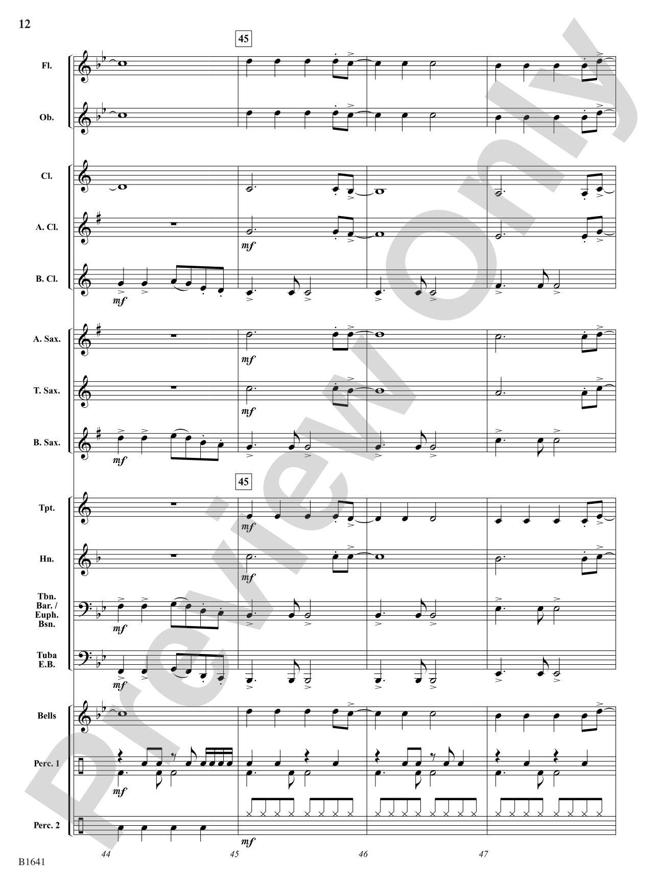Jolly Rockin' Nicholas: Concert Band Conductor Score & Parts