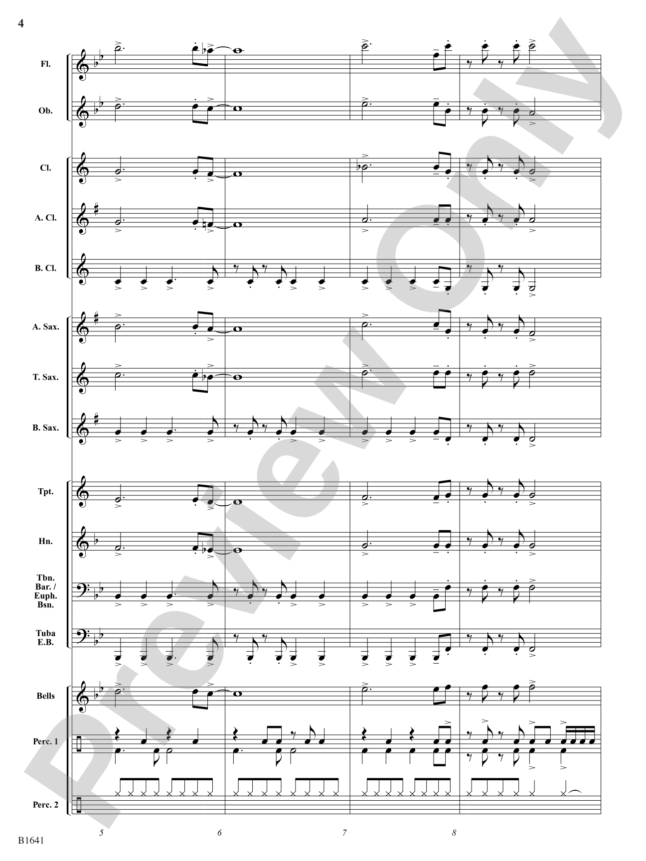Jolly Rockin' Nicholas: Concert Band Conductor Score & Parts
