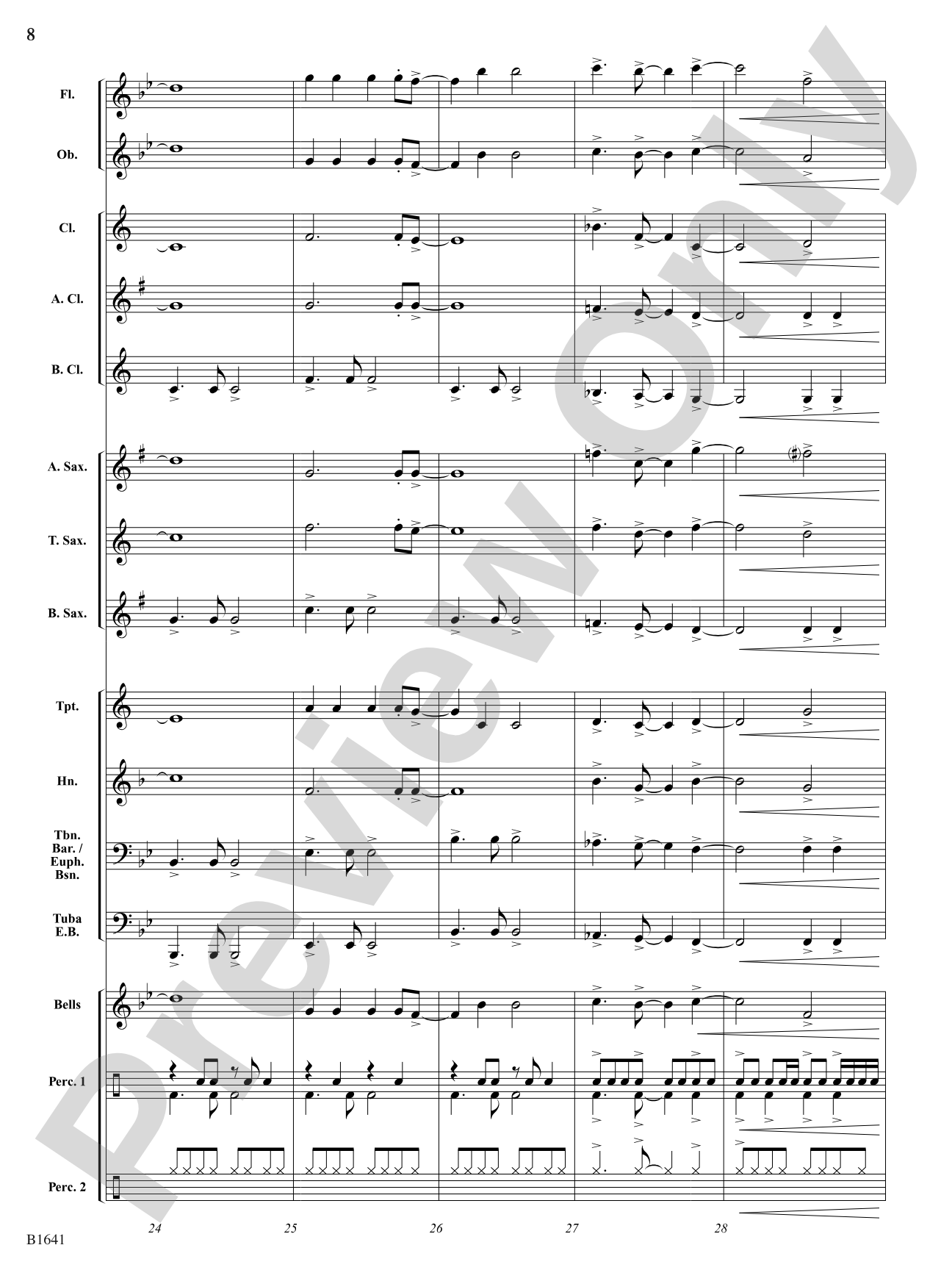 Jolly Rockin' Nicholas: Concert Band Conductor Score & Parts