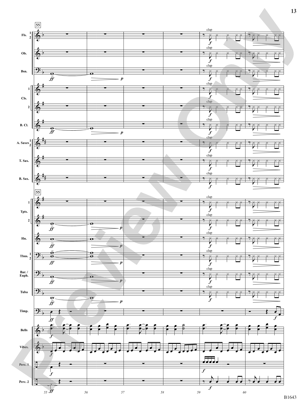 Solstice Dance: Concert Band Conductor Score & Parts