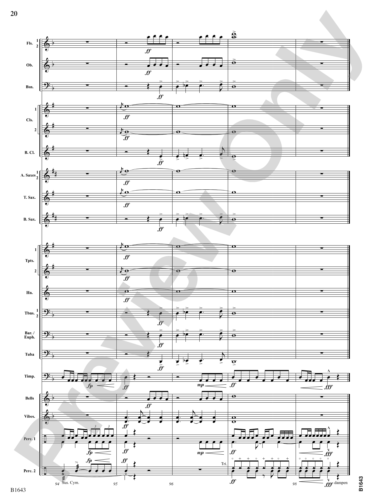Solstice Dance: Concert Band Conductor Score & Parts