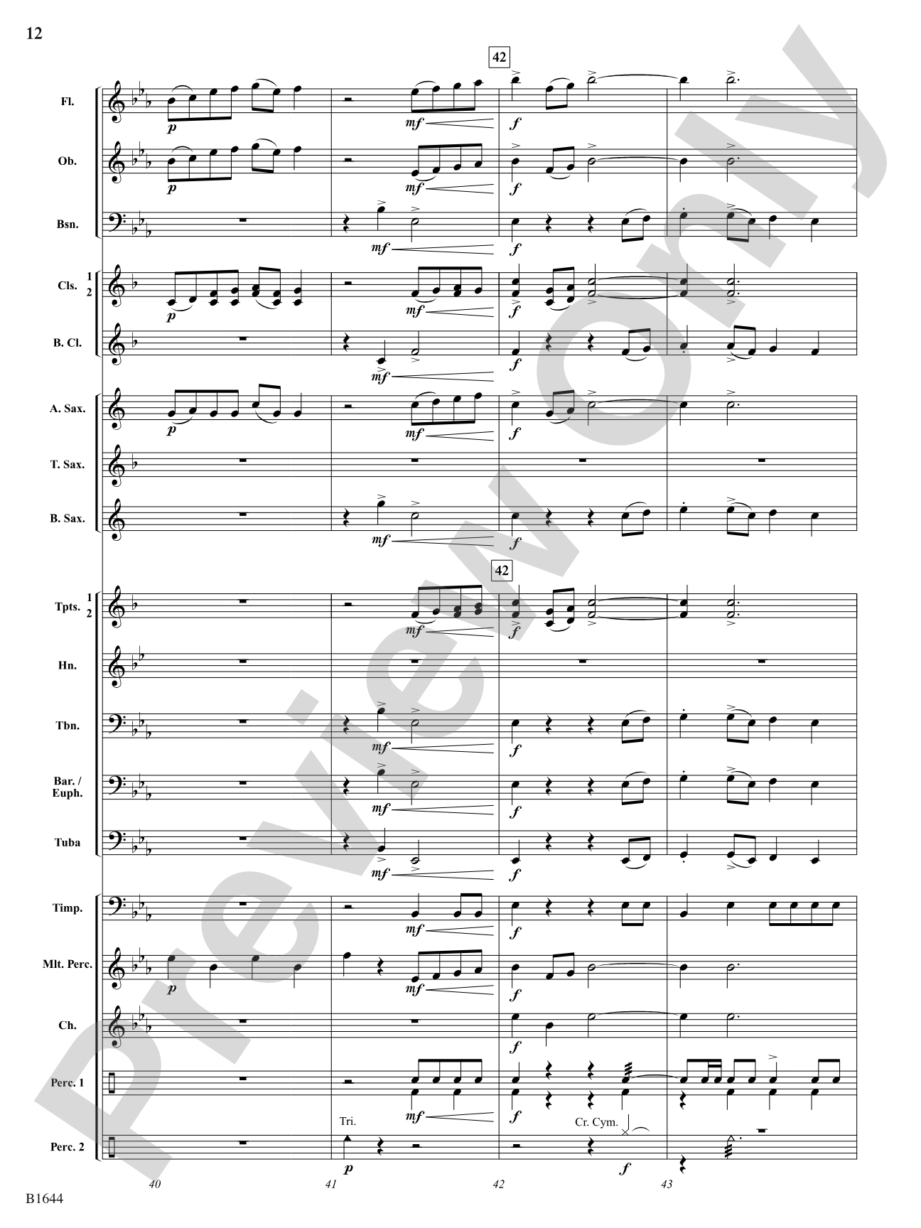 Palo Duro Sunrise: Concert Band Conductor Score & Parts