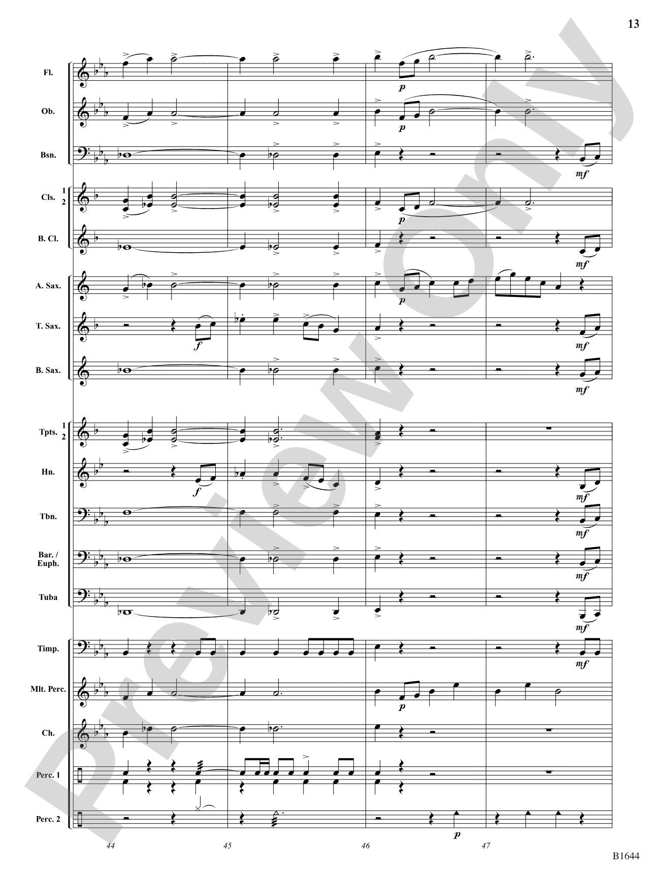 Palo Duro Sunrise: Concert Band Conductor Score & Parts