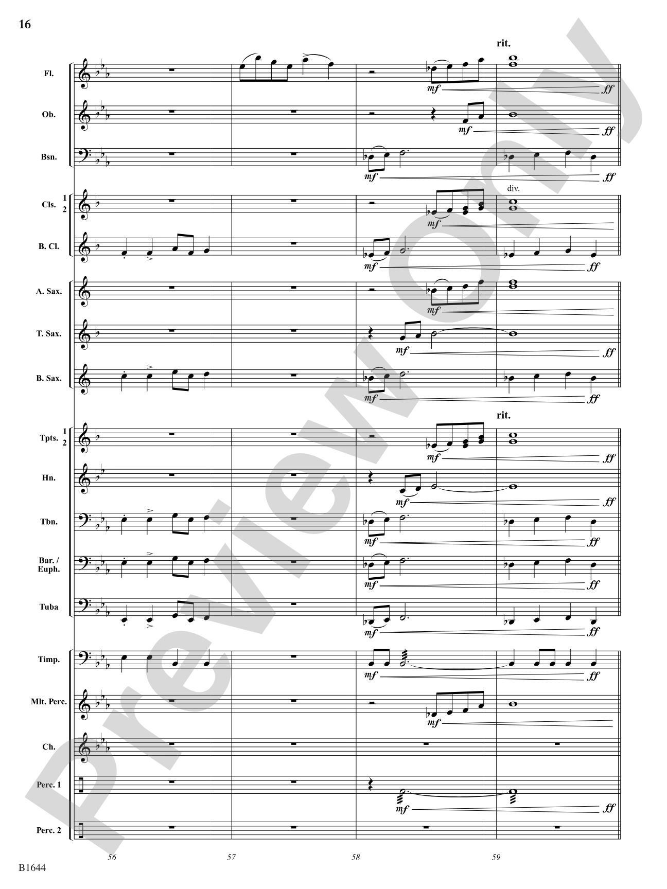 Palo Duro Sunrise: Concert Band Conductor Score & Parts