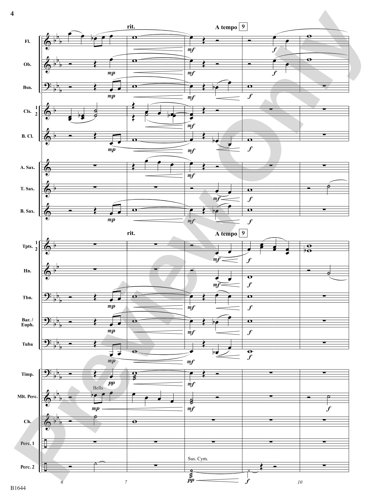 Palo Duro Sunrise: Concert Band Conductor Score & Parts