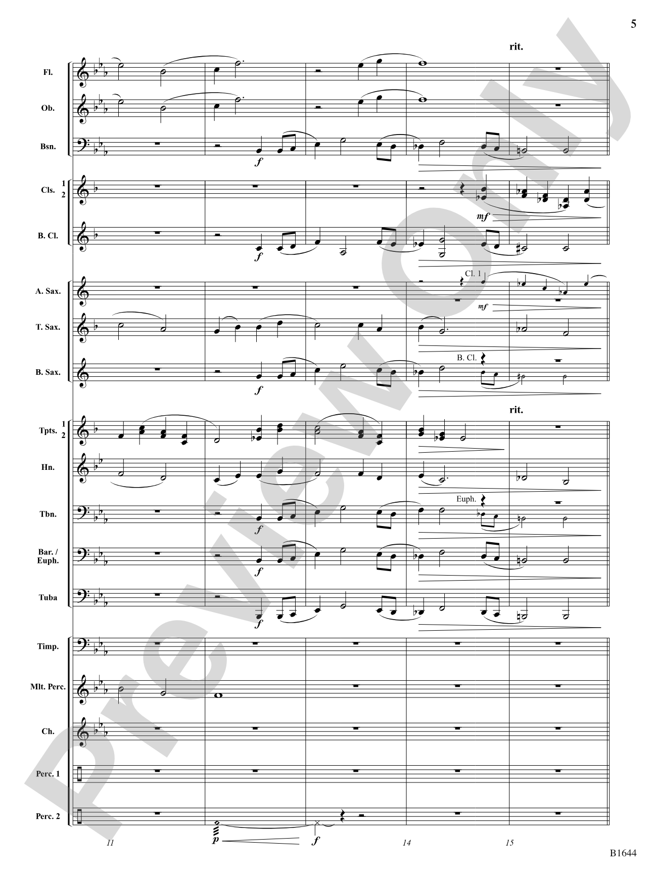 Palo Duro Sunrise: Concert Band Conductor Score & Parts