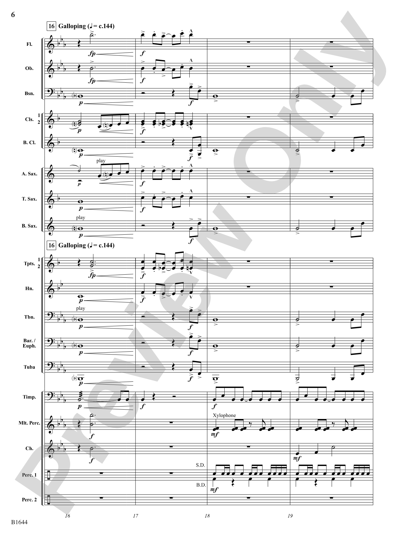 Palo Duro Sunrise: Concert Band Conductor Score & Parts