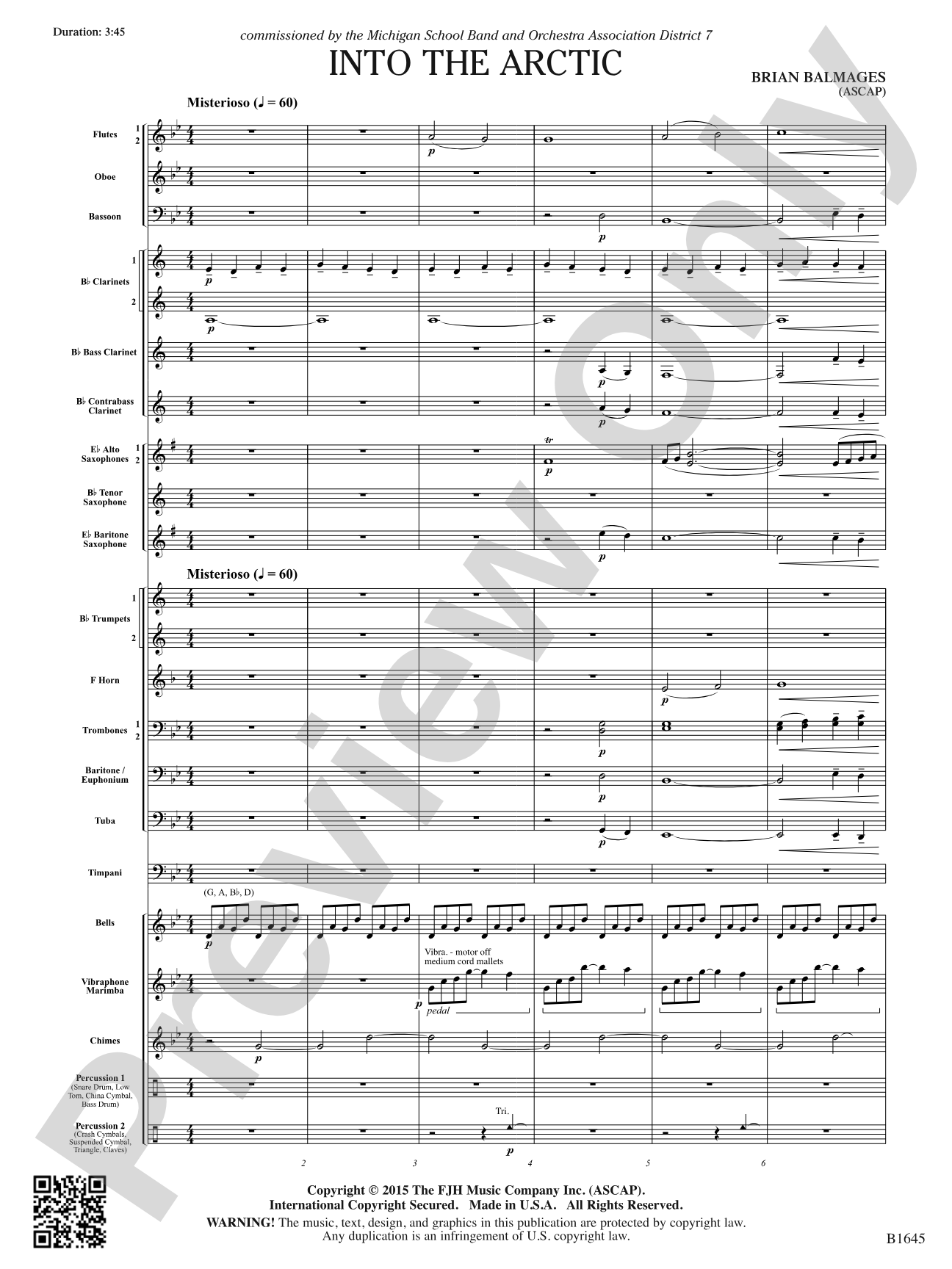 Into the Arctic: Concert Band Conductor Score & Parts