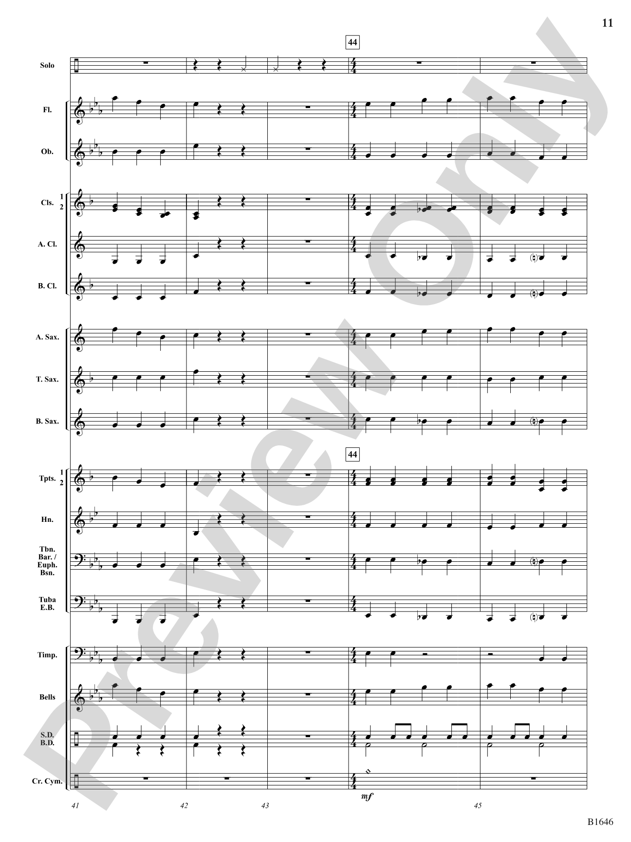 Concerto for Two Hands: Concert Band Conductor Score & Parts