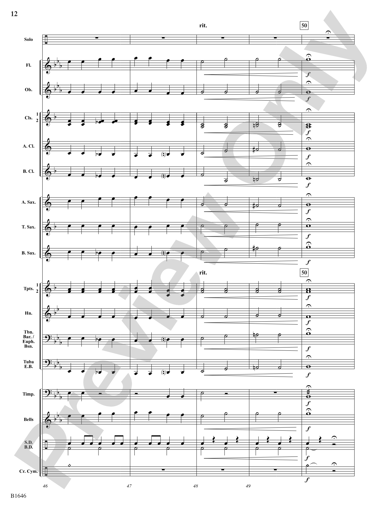 Concerto for Two Hands: Concert Band Conductor Score & Parts