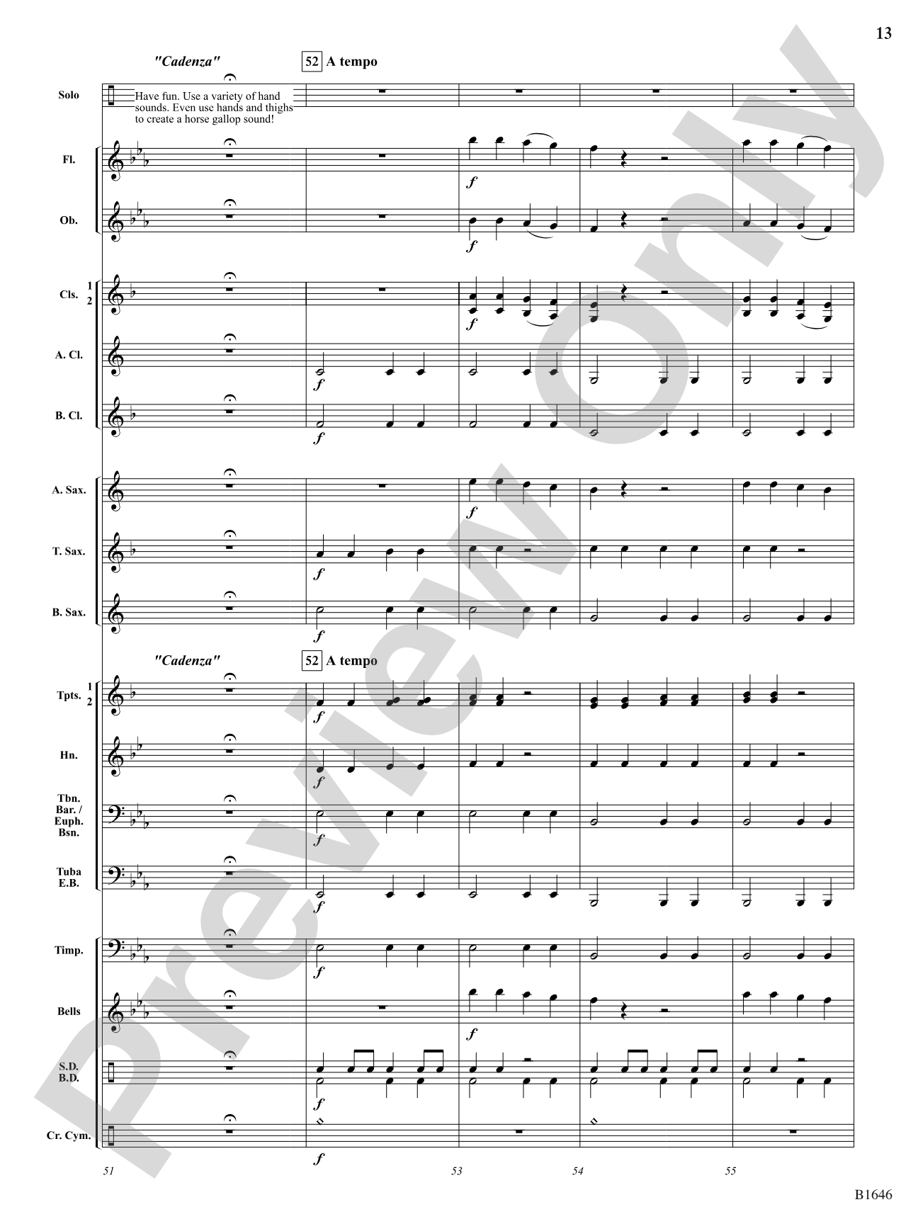 Concerto for Two Hands: Concert Band Conductor Score & Parts