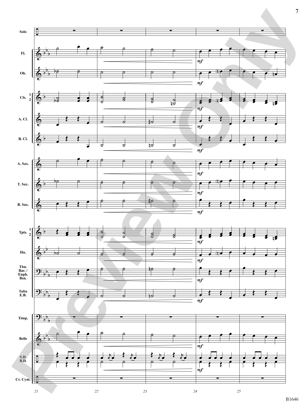 Concerto for Two Hands: Concert Band Conductor Score & Parts