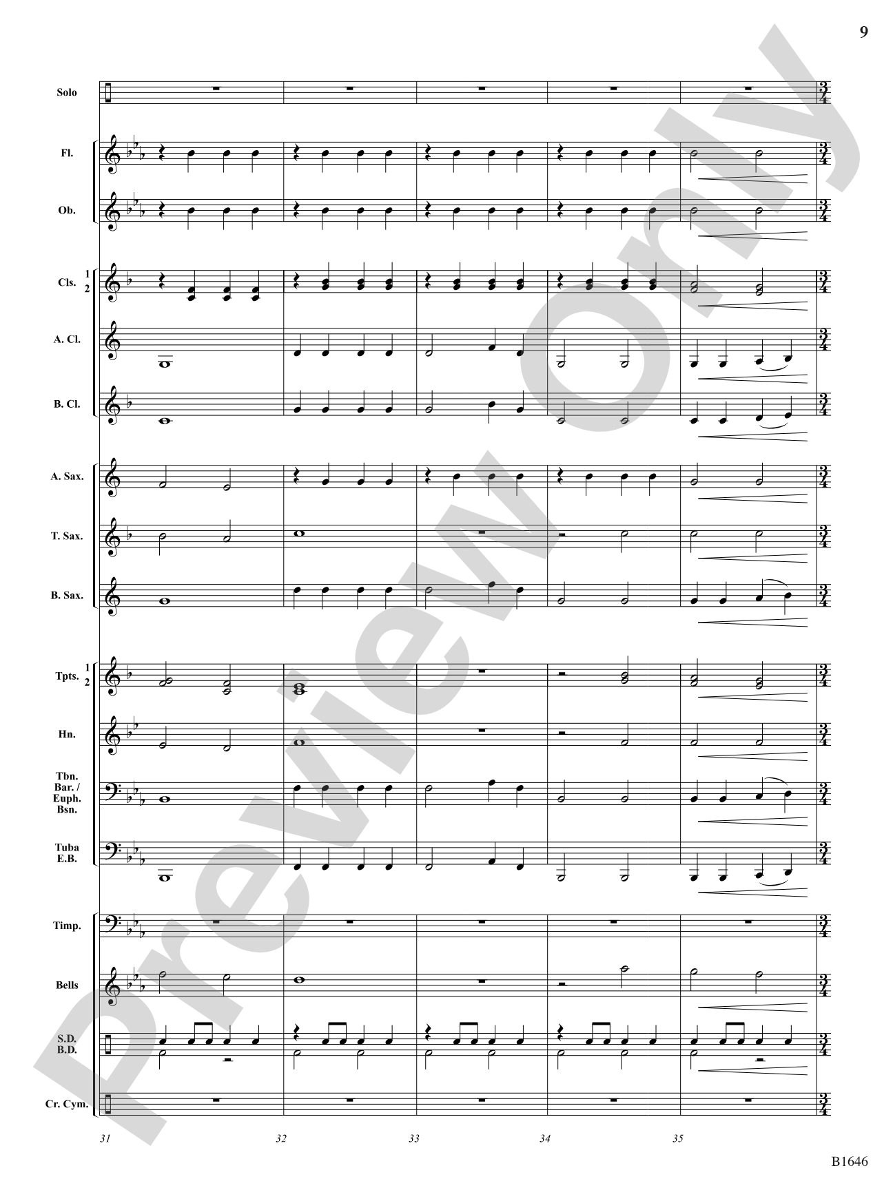 Concerto for Two Hands: Concert Band Conductor Score & Parts