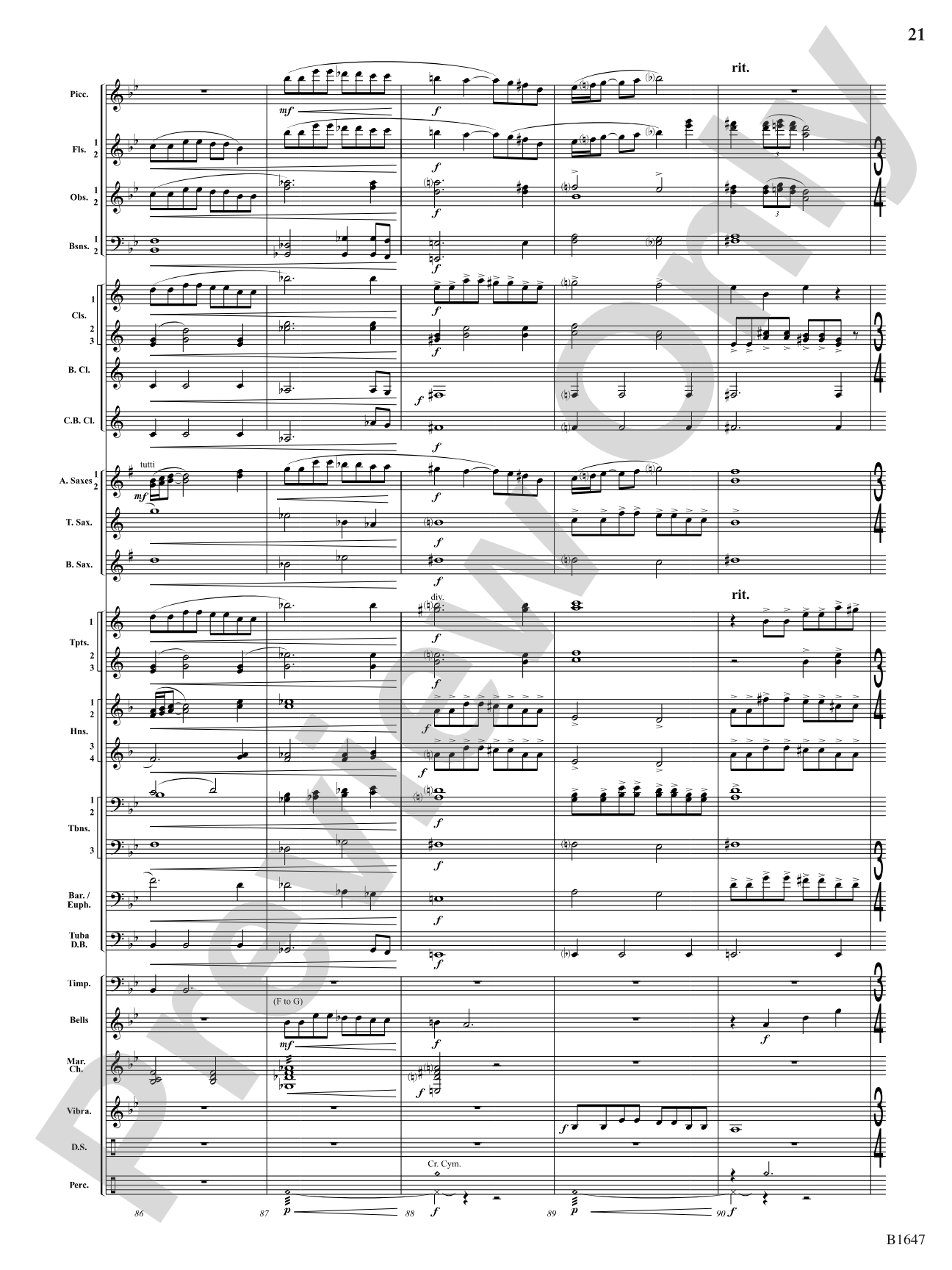 Backstage Pass: Concert Band Conductor Score & Parts