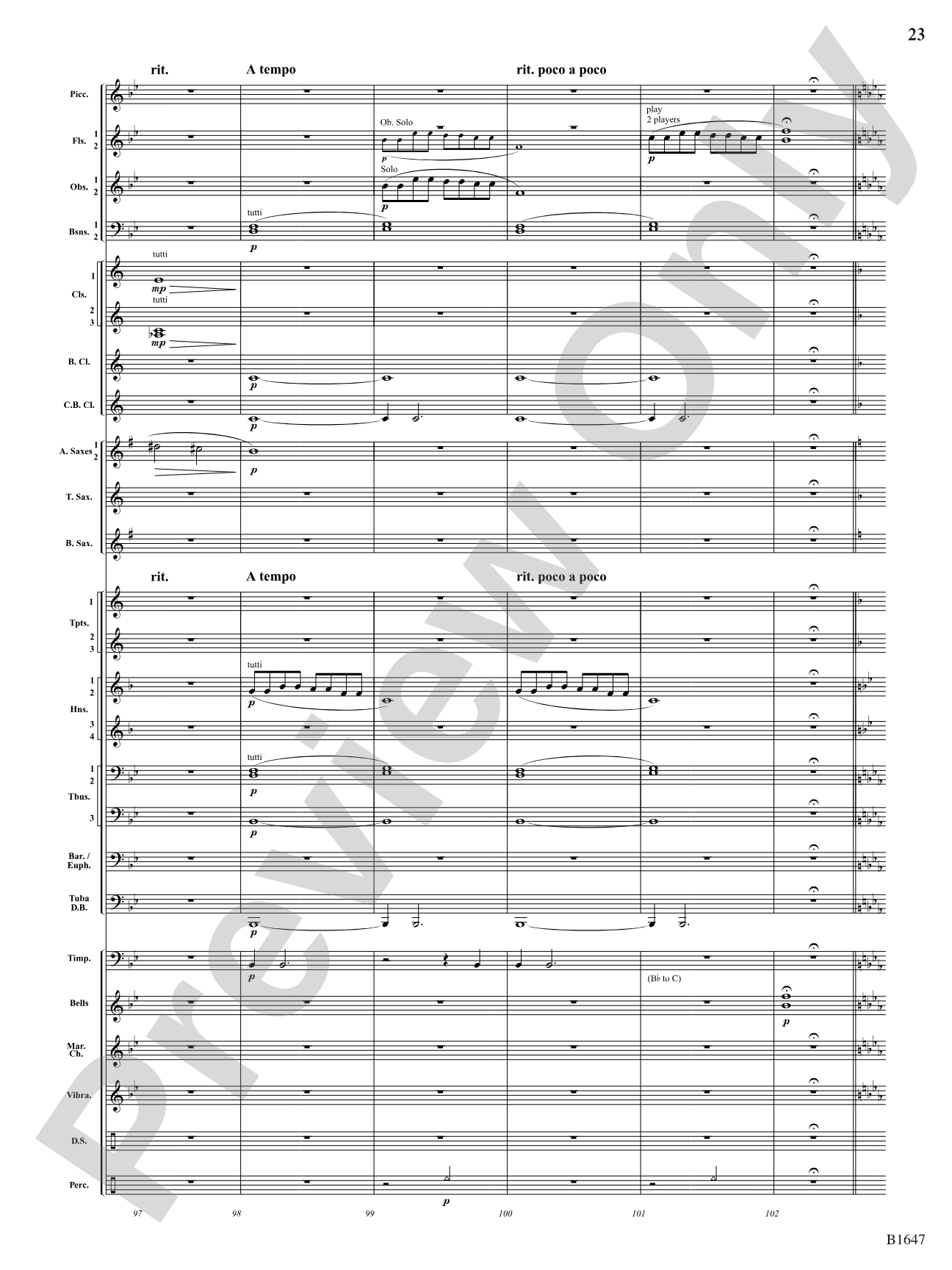 Backstage Pass: Concert Band Conductor Score & Parts