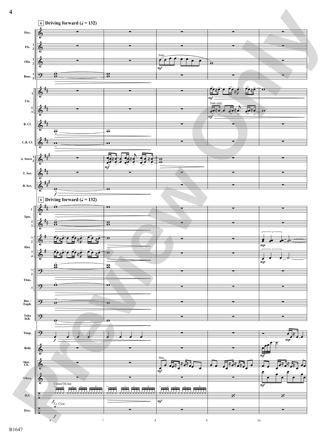 Backstage Pass: Concert Band Conductor Score & Parts
