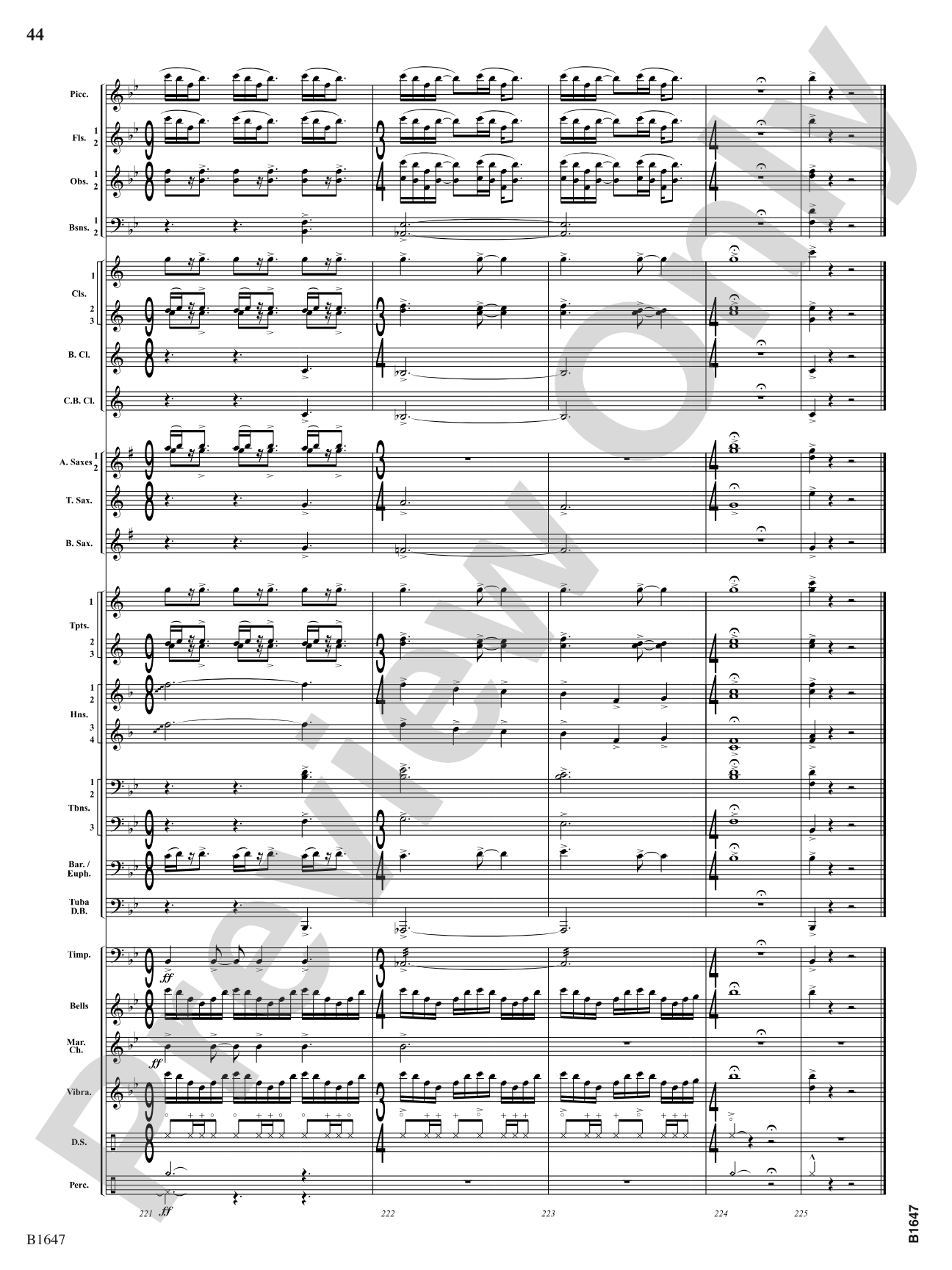 Backstage Pass: Concert Band Conductor Score & Parts