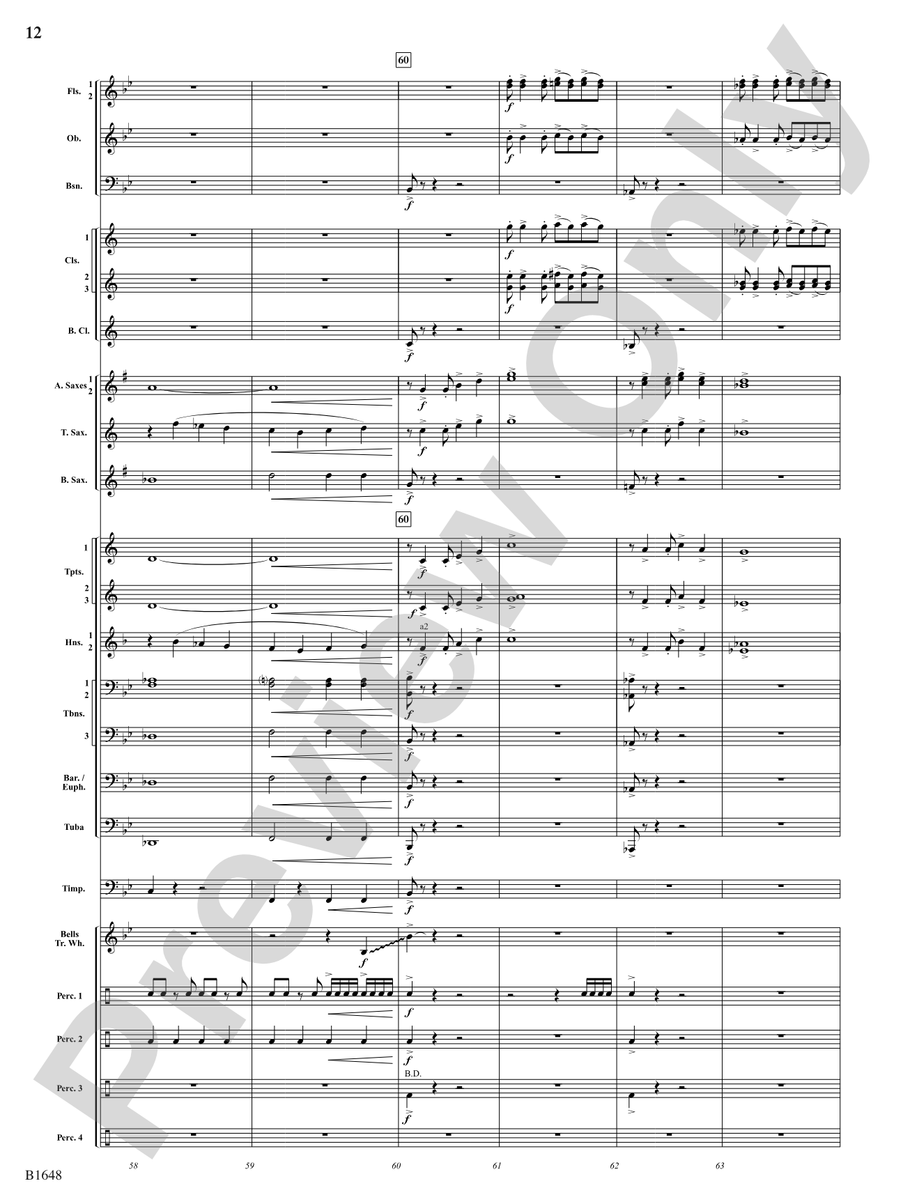 Runaway Circus Train: Concert Band Conductor Score & Parts