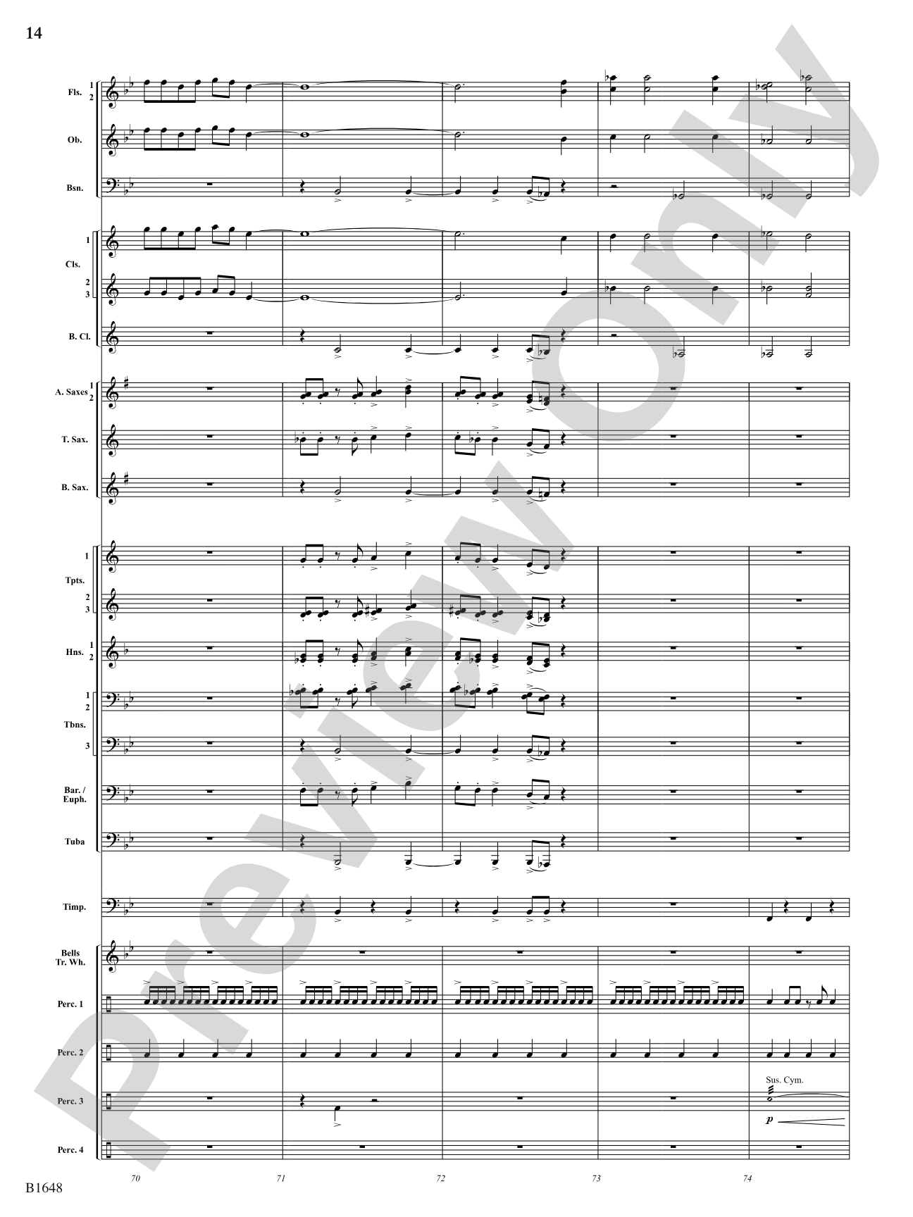 Runaway Circus Train: Concert Band Conductor Score & Parts