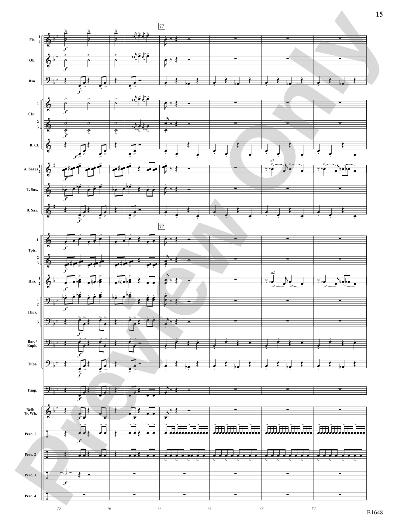 Runaway Circus Train: Concert Band Conductor Score & Parts