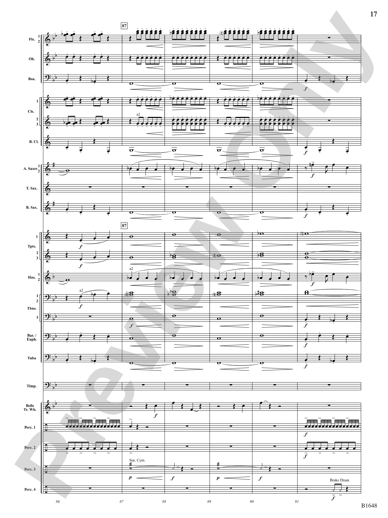 Runaway Circus Train: Concert Band Conductor Score & Parts