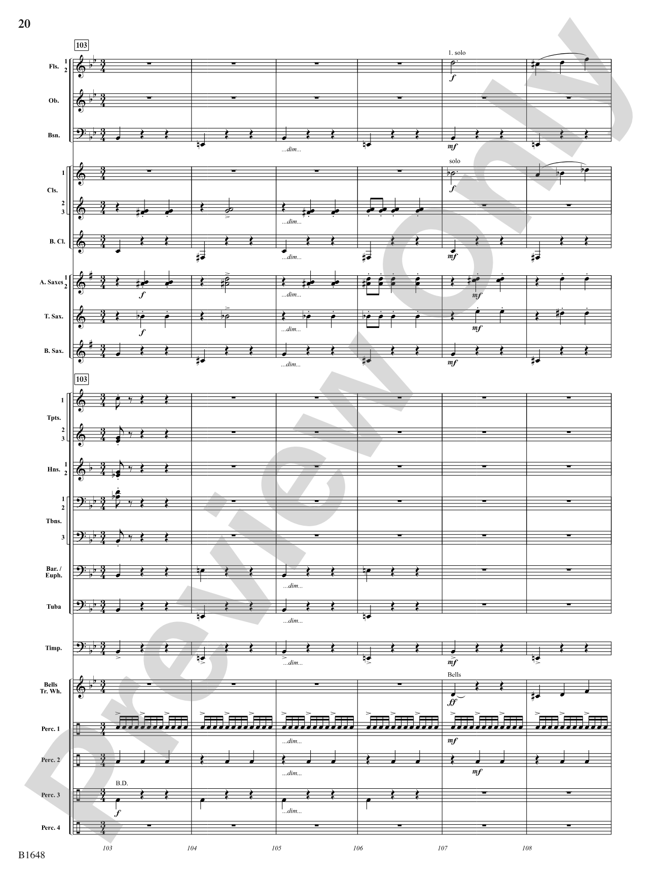 Runaway Circus Train: Concert Band Conductor Score & Parts