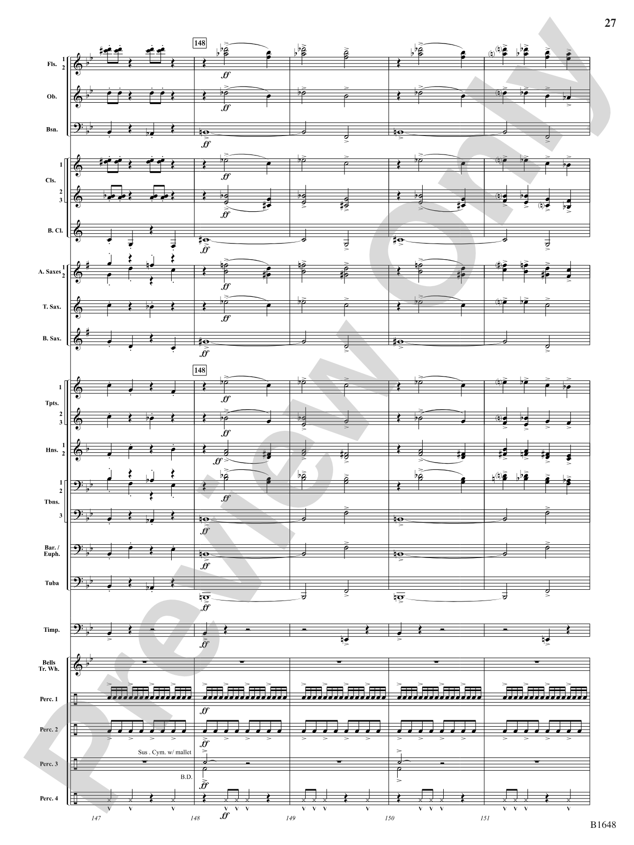 Runaway Circus Train: Concert Band Conductor Score & Parts
