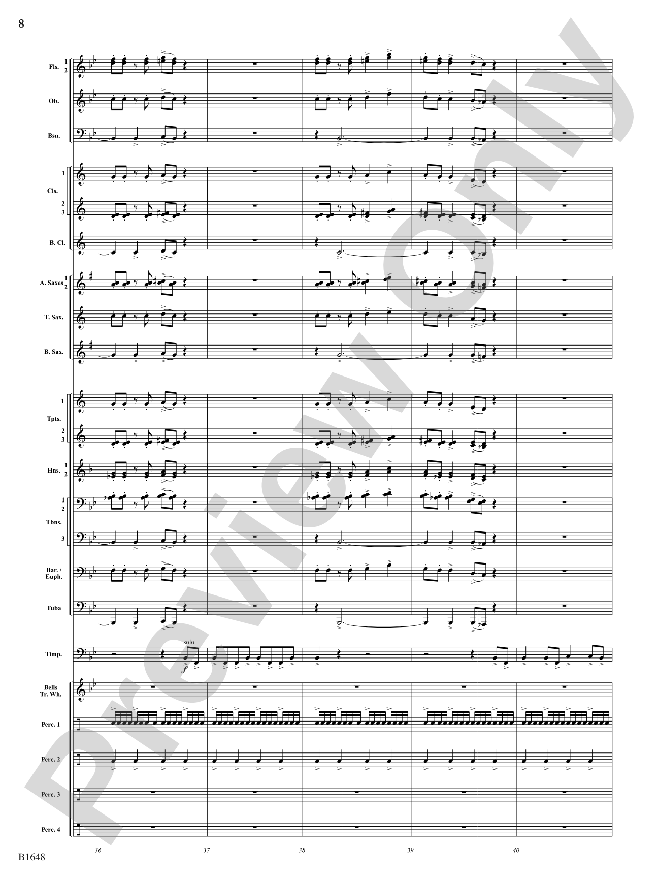 Runaway Circus Train: Concert Band Conductor Score & Parts