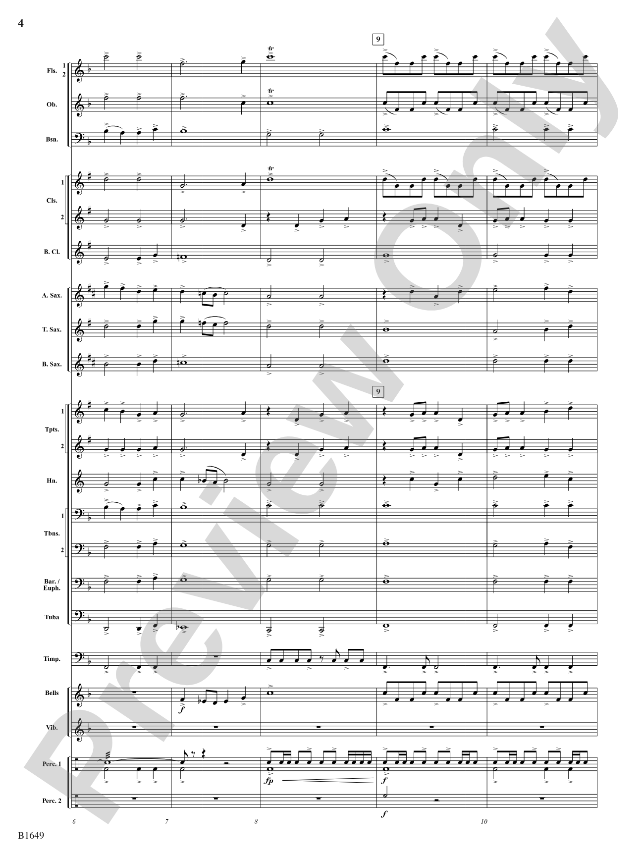 Epic Venture: Concert Band Conductor Score & Parts