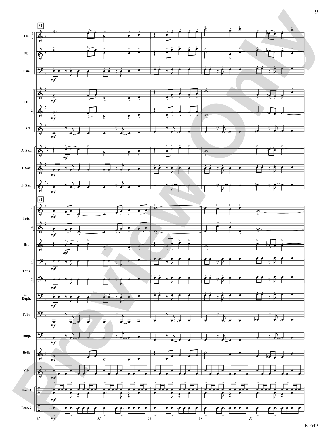 Epic Venture: Concert Band Conductor Score & Parts