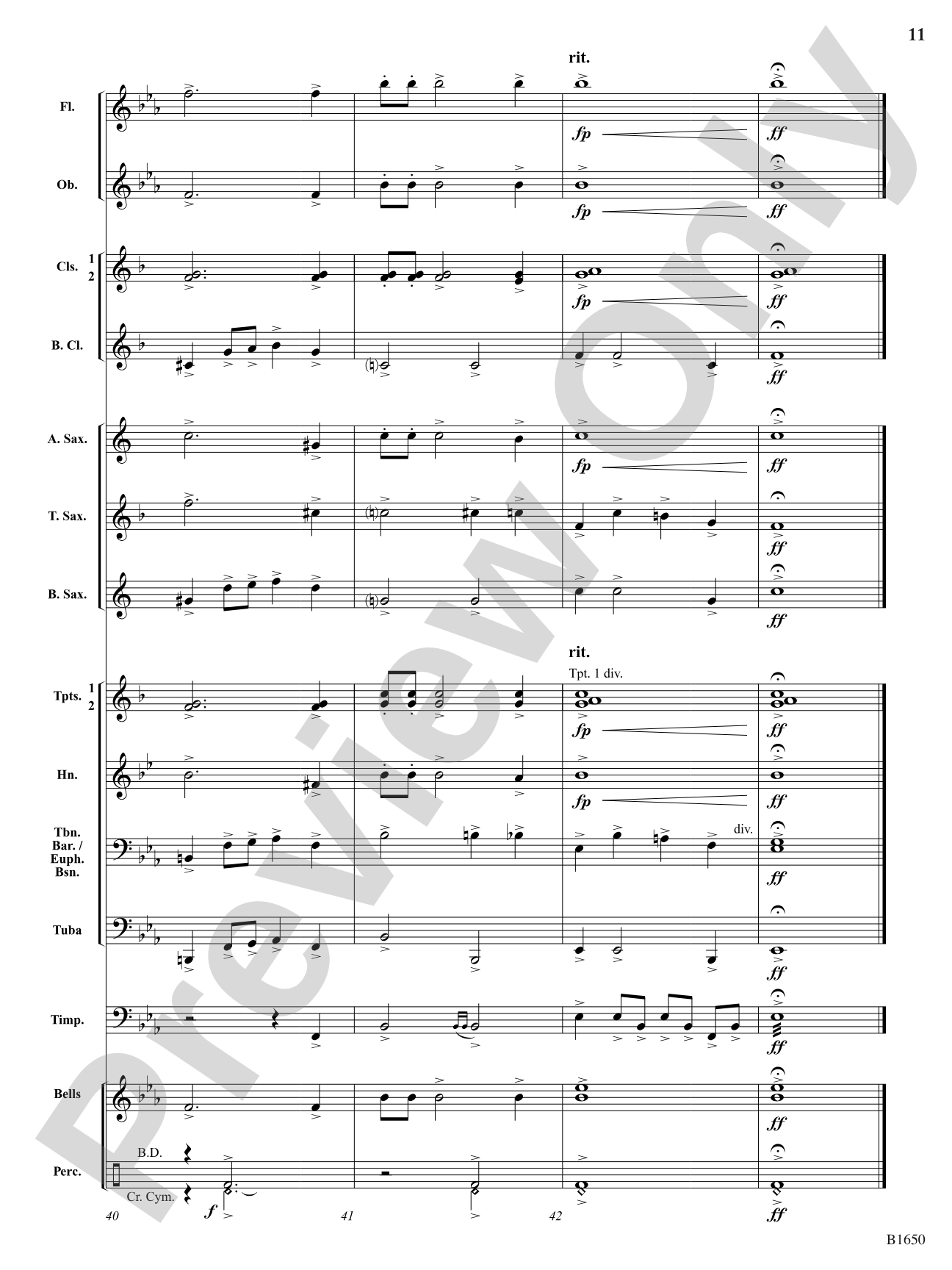 Starry Night: Concert Band Conductor Score & Parts