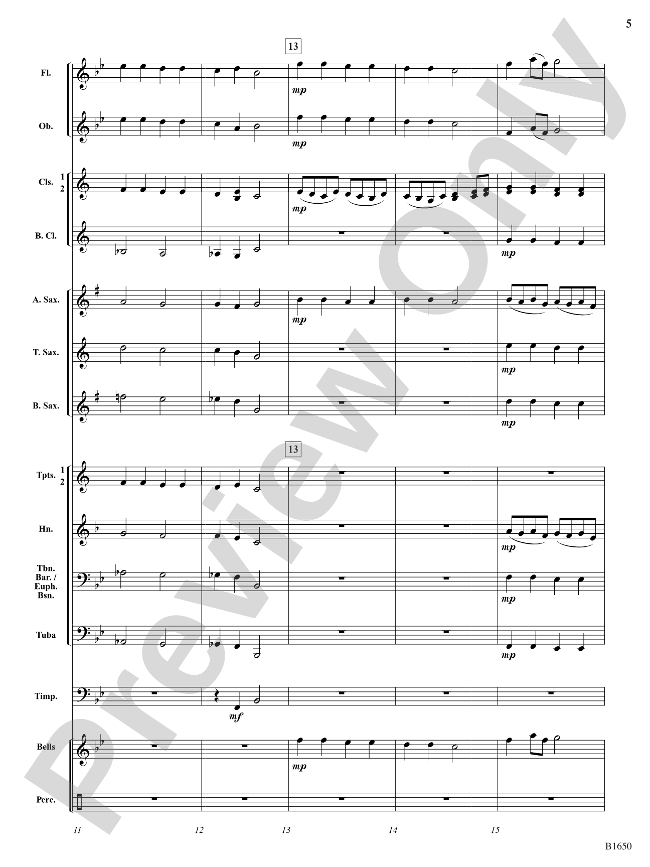 Starry Night: Concert Band Conductor Score & Parts