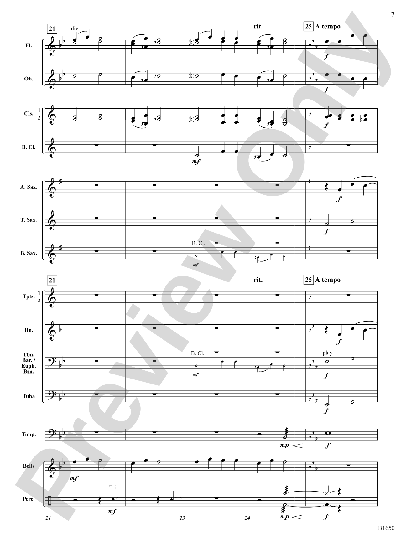Starry Night: Concert Band Conductor Score & Parts