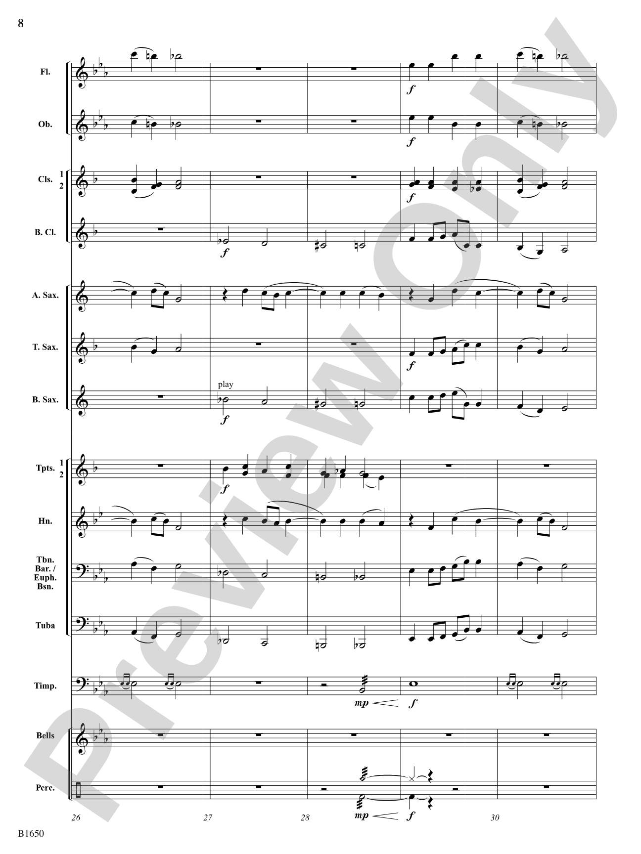 Starry Night: Concert Band Conductor Score & Parts