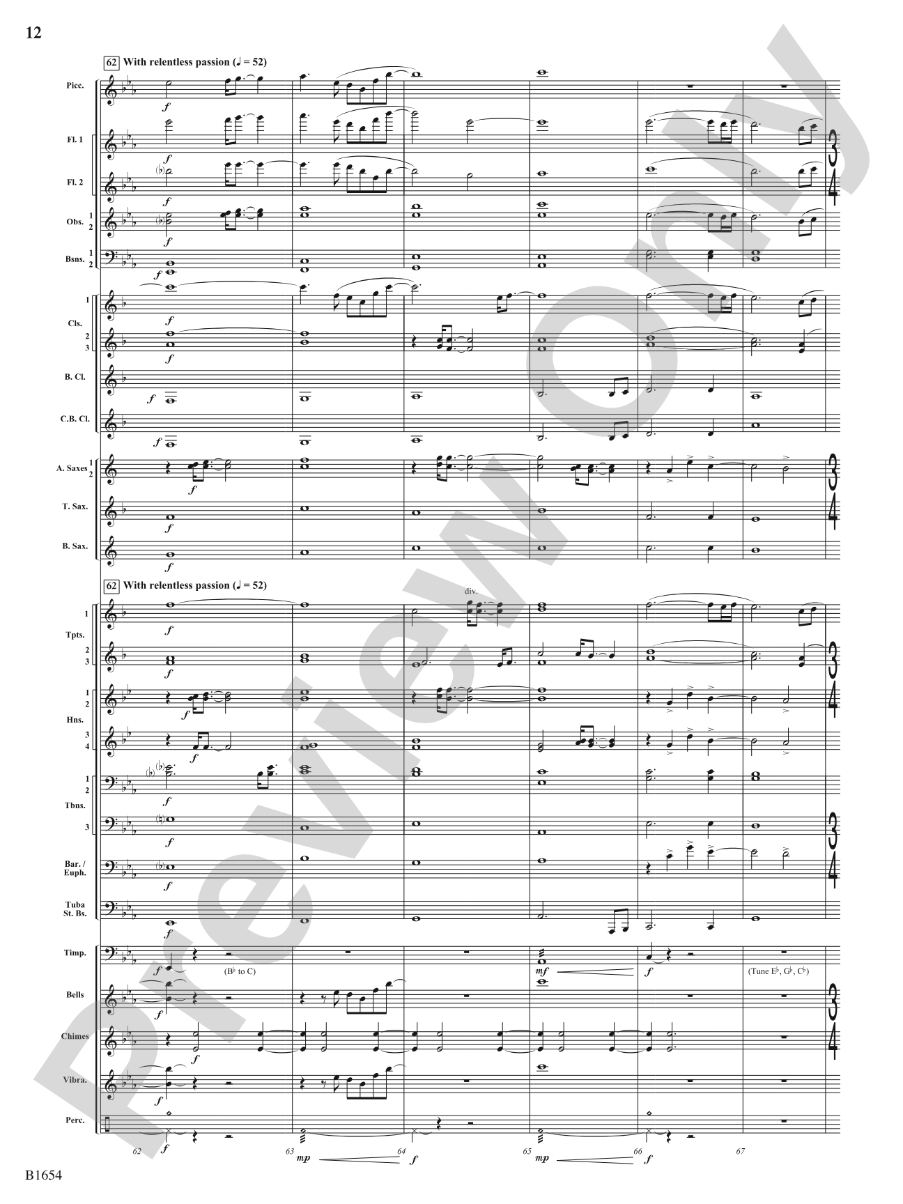 Grace: Concert Band Conductor Score & Parts
