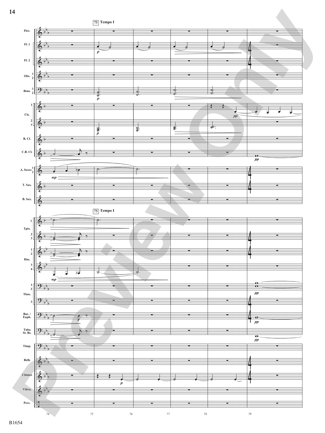 Grace: Concert Band Conductor Score & Parts